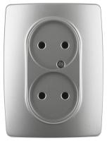 Розетка ЭРА 12 2x2P 16A 250V 12-2107-03 Б0031240