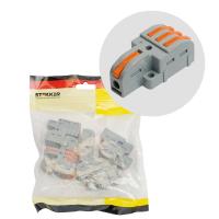 Клемма супер-компактная разветвительная 1 вход, 3 выхода, наборная Stekker,LD220-103 (DIY упак 10 шт) 49791