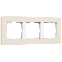 Рамка Werkel Split на 3 поста айвори/белый W0033066 4690389206078