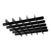 Решетки для потолка Грильято ячейка 75х75 мм 6 шт 2,16 м2 черный