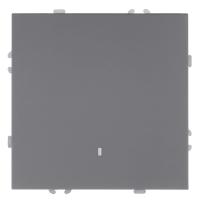 Выключатель 1-клавишный c индикатором (механизм), STEKKER, 250В, 10А, серия Эмили, RSW10-5101-10, платиново-серый, soft touch 49941