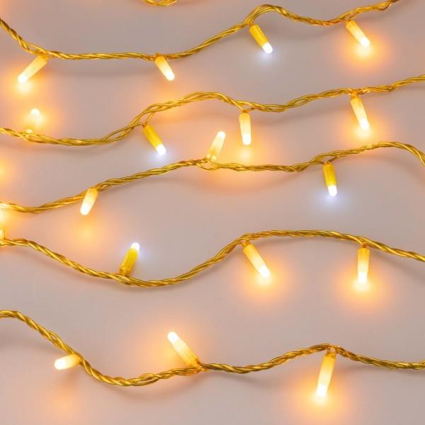 Уличная светодиодная гирлянда Ardecoled нить 230V желтый ARD-String-Classic-10000-Yellow-100Led-Milk-Flash Yellow 031201