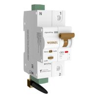 Автоматический выключатель Werkel 1P 63A C 6kA W1001P6301 4690389194573