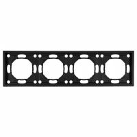 Рамка 4-постовая Stekker Эмили черный уголь PFR00-5004-05 49861