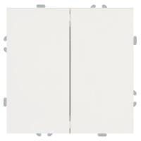 Переключатель перекрестный 2-клавишный (механизм), Stekker, 250В, 10А Эмили, RSW10-5111-01, белый фарфор, soft touch 50162