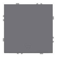 Выключатель 1-клавишный самовозвратный (механизм), Stekker, 250В, 10А Эмили, RSW10-5112-10, платиново-серый, soft touch 50328