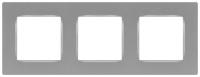 Рамка для розеток и выключателей ЭРА Серия 12 12-5203-03 на 3 поста, Классик, алюминий Б0067788