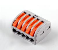 Cтроительно-монтажная клемма 5-проводная STEKKER, LD222-415 (5 штук в упаковке)