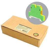 Зажим наборный изолированный (винтовой) 2,5 мм2 (JXB 2,5), желтый,зеленый LD551-4-25 ЗНИ 49486