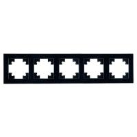 Рамка 5-постовая Stekker Катрин черный GFR00-7005-05 39641