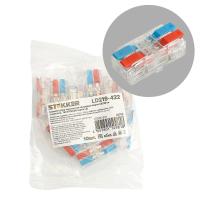 Клемма супер-компактная проходная серии 219 на 2 контакта Stekker,LD219-422, (DIY упак 10 шт) 49784