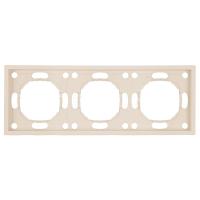 Рамка Stekker, PFR00-5003-08 3-местная Эмили, кашемир, soft touch 49912