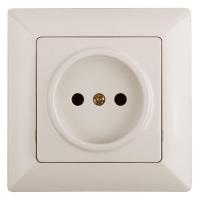 Розетка ЭРА Intro Solo 2P 16A 250V слоновая кость 4-201-02 Б0043306