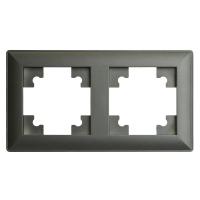 Рамка 2-постовая Stekker Катрин графит PFR00-7002-06 39808