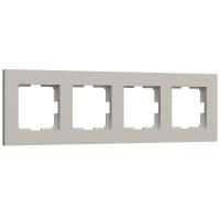Рамка на 4 поста Werkel Slab дымчатый софт W0042917 a071628