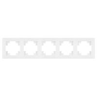 Рамка 5-постовая Stekker Катрин белый GFR00-7005-01 39637