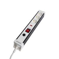 Сетевой фильтр 3-местный с/з Stekker 3x1мм2, 1,8 м, 250В, 16А Techno, HM22-31-02, белый 50144