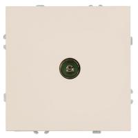 Розетка телевизионная 1-местная (механизм), Stekker, 75 Ом, 5-862МГц Эмили, RST00-5108-08, кашемир, soft touch 49901