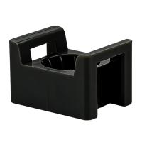 Площадка под стяжку для прямого монтажа Stekker PMCL2316B 23*16 мм, черный (100 шт в упаковке) 50756