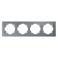 Рамка 4-постовая Stekker Катрин серебро GFR00-7004-03 39534