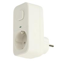 Сетевой фильтр 1-местный с/з Stekker 250В, 16А, с выключателем Nova, HM81-11-2, белый 50143