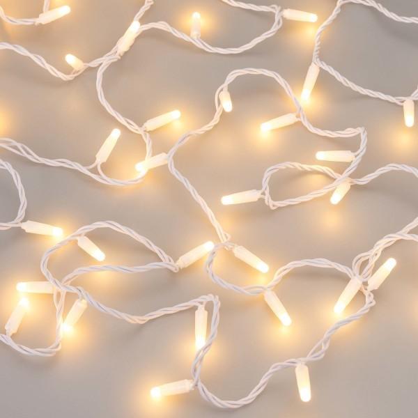 Уличная светодиодная гирлянда Ardecoled нить 230V теплый белый ARD-String-Classic-1000-White-100Led-Milk-Pulse Warm 031646
