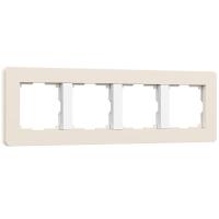 Рамка Werkel Split на 4 поста айвори/белый W0043066 4690389206092