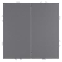 Переключатель перекрестный 2-клавишный (механизм), STEKKER, 250В, 10А, серия Эмили, RSW10-5111-10, платиново-серый, soft touch 50166