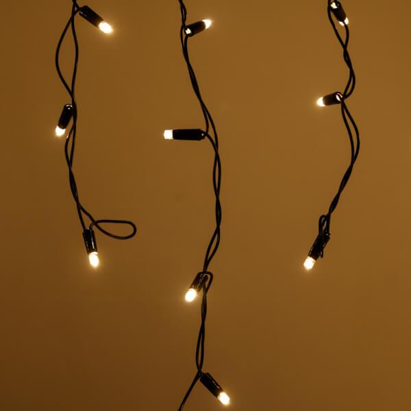 Уличная светодиодная гирлянда Ardecoled бахрома ARD-Edge-PRO-4000x600-Black-128LED-Milk-STD Warm 034111