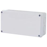 Коробка разветвительная Stekker EBX31-04-65, 200*100*70 мм, 8 выбивных отверстий, IP65, светло-серая 39560