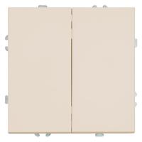 Выключатель 2-клавишный (механизм), Stekker, 250В, 10А Эмили, RSW10-5104-08, кашемир, soft touch 49892