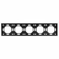 Рамка STEKKER, PFR00-5005-05 5-местная, серия Эмили, черный уголь, soft touch 49862