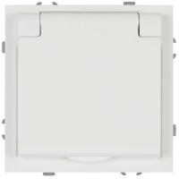 Розетка ЭРА Galaxy 15-2103-01 c заземлением 2P+E Schuko со шторками с крышкой 16А-250В IP20 белый Б0070659