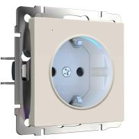 Розетка с заземлением Werkel с подсветкой айвори матовый W1171462 4690389191985