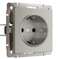 Розетка с заземлением (дымчатый) W1271004/ a069462