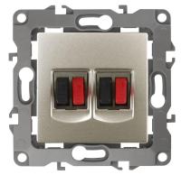 Аудиорозетка двойная ЭРА 12 12-3112-04 Б0027464