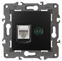 Розетка комбинированная RJ45+TV ЭРА Elegance 14-3110-05 Б0034318