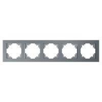 Рамка 5-постовая Stekker Катрин серебро GFR00-7005-03 39639