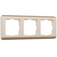 Рамка на 3 поста Werkel Stream шампань W0032111 4690389162305