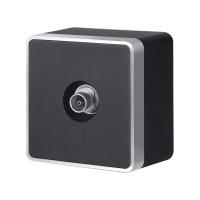 W5083034/ ТВ-розетка оконечная Gallant (черный с серебром)