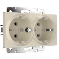Розетка двойная с заземлением Werkel слоновая кость W1172003 4690389155840
