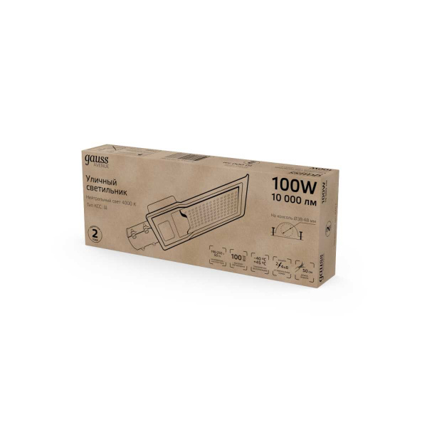 Уличный светодиодный светильник Gauss 629534200