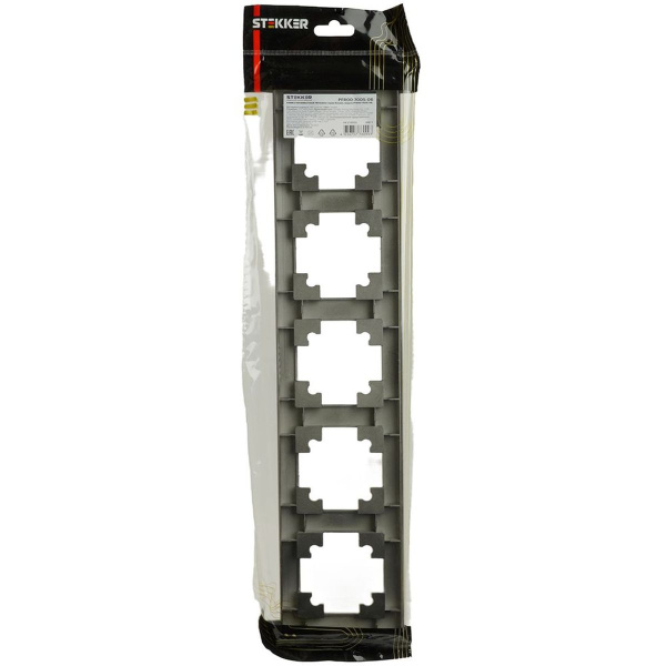 Рамка 5-постовая Stekker Катрин графит PFR00-7005-06 39811