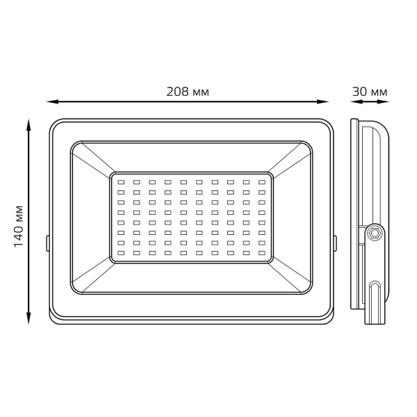 Прожектор светодиодный Gauss Elementary 70W 3000К 613527170