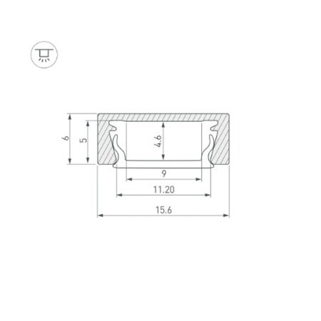 Профиль Arlight MIC-M-3000 ANOD 044542