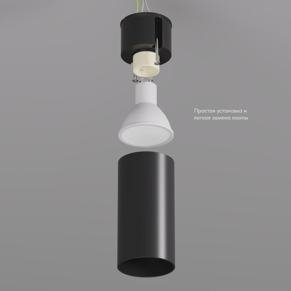 Потолочный светильник Denkirs Ikast DK2008-BK