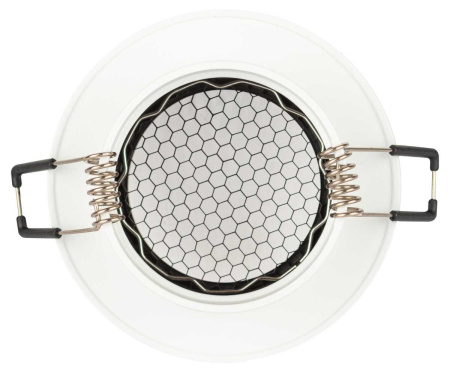 Светильник встраиваемый алюминиевый ЭРА KL109 WH/BK под лампу MR16 GU5.3 белый/черный матовый Б0061828