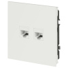 Розетка ЭРА Arktik 16-3108-08 информационная двойная 2XRJ45 белый матовый Б0070491
