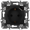 Розетка ЭРА Elegance 14-4108-05 2P+E 16A-250В со шторками с USB type-A+C 5В-3А антрацит Б0067724