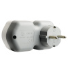 Разветвитель сетевой на 1 выход с/з Stekker 250В, 16А, USB A+ Type C, 2,4А, PD, белый/серый, ADP16-16-20 50109